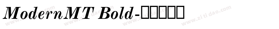 ModernMT Bold字体转换